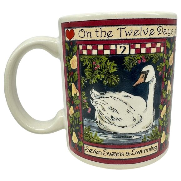 Certified International 12 Days of Christmas Betty Whiteaker Mug Days 7 8 9 - Picture 1 of 6